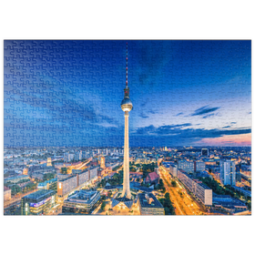 Darstellung des Puzzle-Motivs Berliner Fernsehturm – Puzzleteile: 500