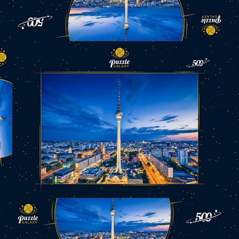 Berliner Fernsehturm 500 Puzzle Schachtel 3D Modell