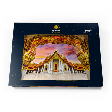 Marmortempel in Bangkok, Thailand 1000 Puzzle Schachtel Ansicht3