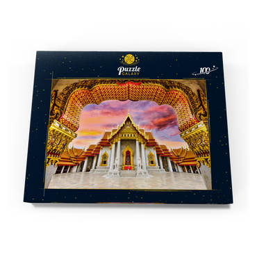 Marmortempel in Bangkok, Thailand 100 Puzzle Schachtel Ansicht3