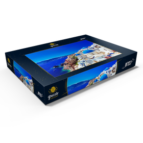 Alternative Darstellung des Puzzle-Motivs Die Stadt Oia auf der Insel Santorin, Griechenland – Puzzleteile: 1000