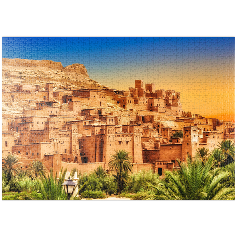 puzzleplate Kasbah Ait Ben Haddou, Marokko 1000 Puzzle