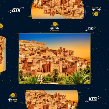 Kasbah Ait Ben Haddou, Marokko 1000 Puzzle Schachtel 3D Modell