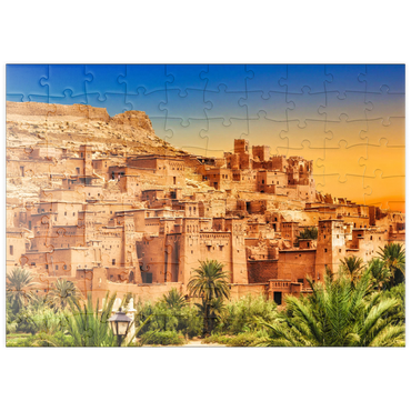 puzzleplate Kasbah Ait Ben Haddou, Marokko 100 Puzzle