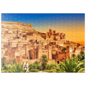 Darstellung des Puzzle Motivs Kasbah Ait Ben Haddou, Marokko - Puzzleteile: 200