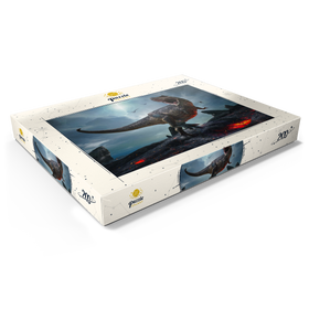 Alternative Darstellung des Puzzle-Motivs Tyrannosaurus Rex, in einer rauen prähistorischen Welt – Puzzleteile: 200