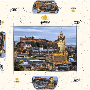 Edinburgh, Schottland 200 Puzzle Schachtel 3D Modell