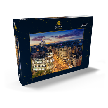 Skyline von Madrid, Spanien 1000 Puzzle Schachtel Ansicht2