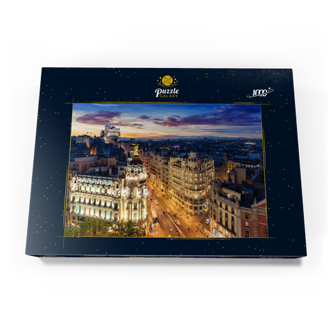 Skyline von Madrid, Spanien 1000 Puzzle Schachtel Ansicht3