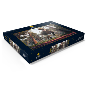 Alternative Darstellung des Puzzle-Motivs Tyrannosaurus Rex und sein Jungtier – Puzzleteile: 100