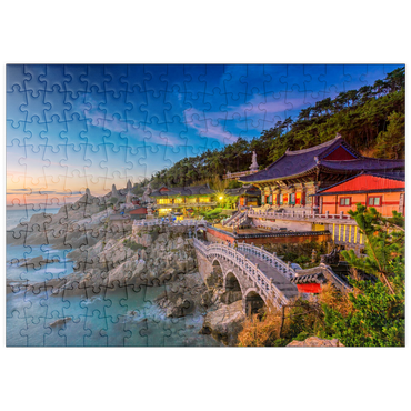 puzzleplate Schöner Sonnenaufgang Haedong Yongongs Temple Busan, Korea 200 Puzzle