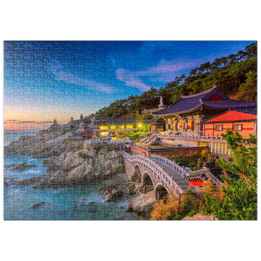 puzzleplate Schöner Sonnenaufgang Haedong Yongongs Temple Busan, Korea 500 Puzzle