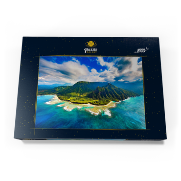 Luftaufnahme auf Na Pali Küste, Kauai, Hawaii 1000 Puzzle Schachtel Ansicht3