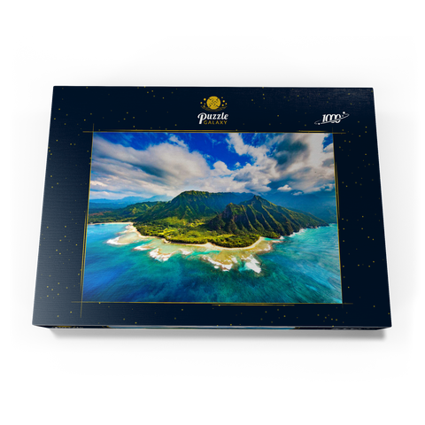 Luftaufnahme auf Na Pali Küste, Kauai, Hawaii 1000 Puzzle Schachtel Ansicht3
