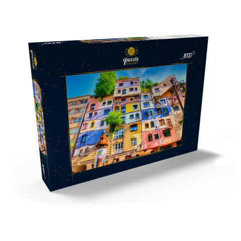 Hundertwasserhaus in Wien, Österreich 1000 Puzzle Schachtel Ansicht2