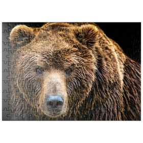 Darstellung des Puzzle Motivs Braunbär (Ursus arctos beringianus) - Puzzleteile: 200