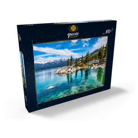 Das wunderschöne kristallklare Wasser des Lake-Tahoe 100 Puzzle Schachtel Ansicht2