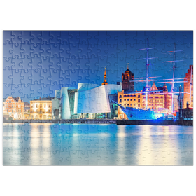 Darstellung des Puzzle Motivs Hansestadt Stralsund, Mecklenburg-Vorpommern, Deutschland - Puzzleteile: 200