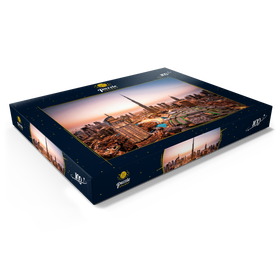 Darstellung des Puzzle Motivs Skyline von Dubai am Morgen - Puzzleteile: 100