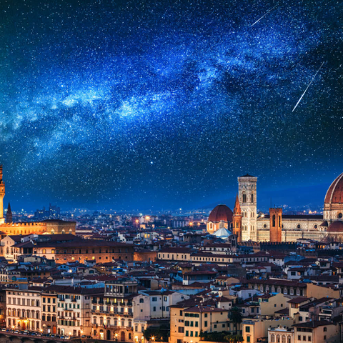 Florenz bei Nacht, Italien 100 Puzzle 3D Modell