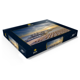 Alternative Darstellung des Puzzle-Motivs Seebrücke von Sellin, Insel Rügen in Deutschland – Puzzleteile: 100