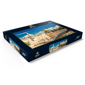 Alternative Darstellung des Puzzle-Motivs Westliche Mauer und Kuppel des Felsendom in der alten Stadt Jerusalem, Israel – Puzzleteile: 200