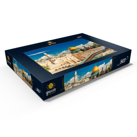 Alternative Darstellung des Puzzle-Motivs Westliche Mauer und Kuppel des Felsendom in der alten Stadt Jerusalem, Israel – Puzzleteile: 500