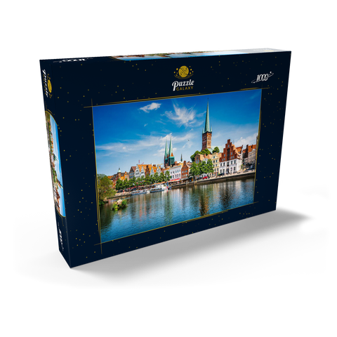 Lübeck mit der berühmten Marienkirche, Schleswig-Holstein, Deutschland 1000 Puzzle Schachtel Ansicht2