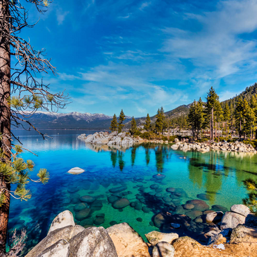 Sand Harbor, Lake Tahoe 200 Puzzle 3D Modell