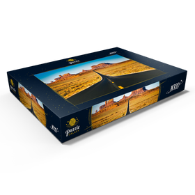 Darstellung des Puzzle Motivs U.S. Route 163, die durch das berühmte Monument Valley führt, Utah, USA - Puzzleteile: 1000