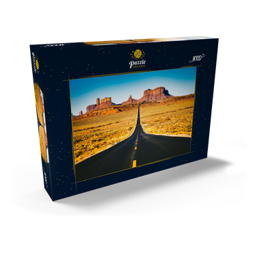 U.S. Route 163, die durch das berühmte Monument Valley führt, Utah, USA 1000 Puzzle Schachtel Ansicht2