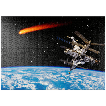 puzzleplate Komet ist Weltraum 1000 Puzzle