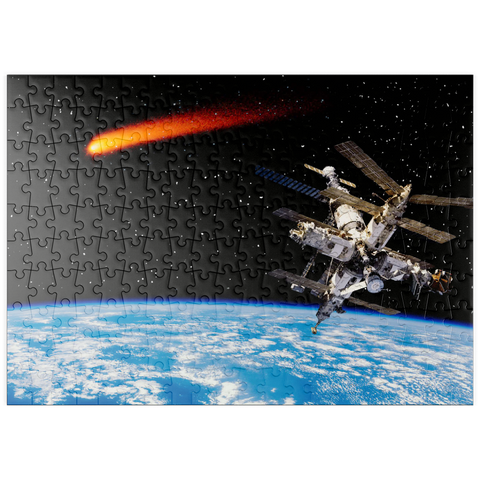 puzzleplate Komet ist Weltraum 200 Puzzle