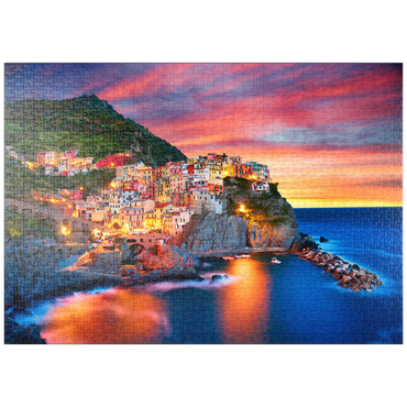 puzzleplate Berühmte Stadt Manarola in Italien - Cinque Terre, Ligurien 1000 Puzzle