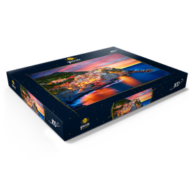 Darstellung des Puzzle Motivs Berühmte Stadt Manarola in Italien - Cinque Terre, Ligurien - Puzzleteile: 100