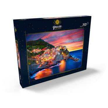 Berühmte Stadt Manarola in Italien - Cinque Terre, Ligurien 200 Puzzle Schachtel Ansicht2