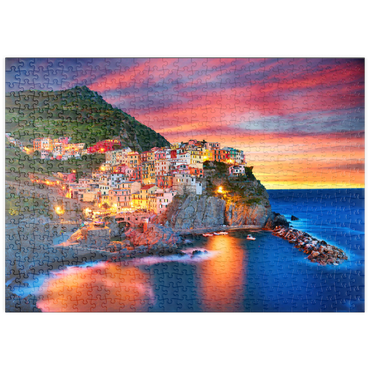 puzzleplate Berühmte Stadt Manarola in Italien - Cinque Terre, Ligurien 500 Puzzle