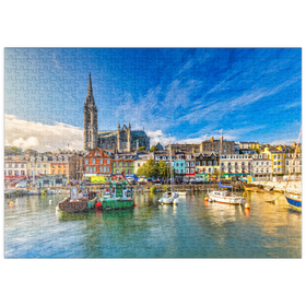 Darstellung des Puzzle Motivs Impression der St. Colman's Cathedral in Cobh bei Cork, Irland - Puzzleteile: 500
