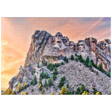 puzzleplate Mount Rushmore National Memorial, Black Hills Region South Dakota, USA 1000 Puzzle
