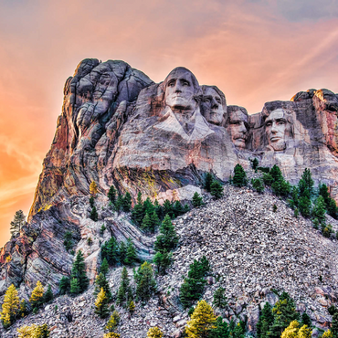 Mount Rushmore National Memorial, Black Hills Region South Dakota, USA 1000 Puzzle 3D Modell