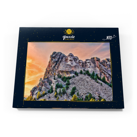 Mount Rushmore National Memorial, Black Hills Region South Dakota, USA 100 Puzzle Schachtel Ansicht3
