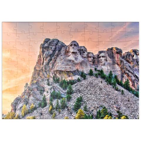 puzzleplate Mount Rushmore National Memorial, Black Hills Region South Dakota, USA 100 Puzzle