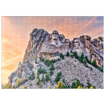 puzzleplate Mount Rushmore National Memorial, Black Hills Region South Dakota, USA 200 Puzzle