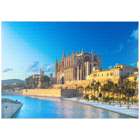 puzzleplate Panoramasicht auf Palma de Mallorca, Mallorca Balearen, Spanien 1000 Puzzle
