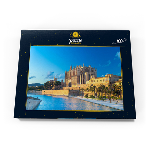 Panoramasicht auf Palma de Mallorca, Mallorca Balearen, Spanien 100 Puzzle Schachtel Ansicht3