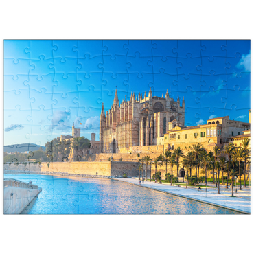 puzzleplate Panoramasicht auf Palma de Mallorca, Mallorca Balearen, Spanien 100 Puzzle