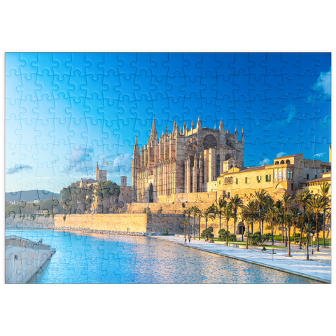 puzzleplate Panoramasicht auf Palma de Mallorca, Mallorca Balearen, Spanien 200 Puzzle