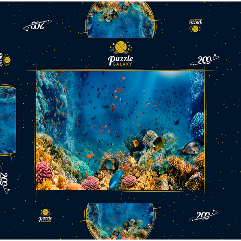 Korallenriff und Fische im Roten Meer in Ägypten 200 Puzzle Schachtel 3D Modell