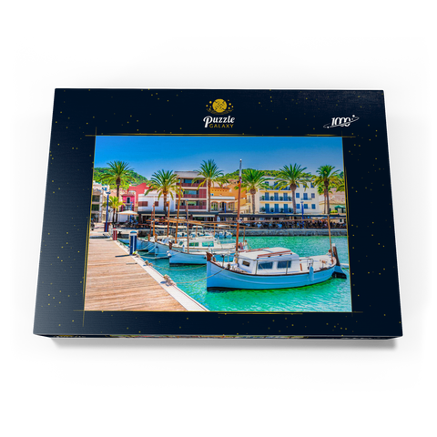 Boote an der Anlegestelle von Port de Andratx. Mallorca, Spanien 1000 Puzzle Schachtel Ansicht3