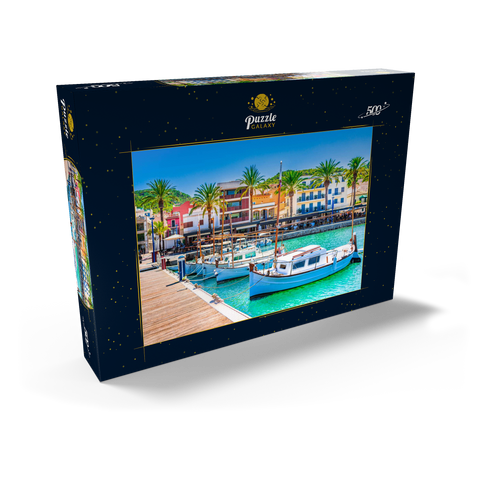 Boote an der Anlegestelle von Port de Andratx. Mallorca, Spanien 500 Puzzle Schachtel Ansicht2